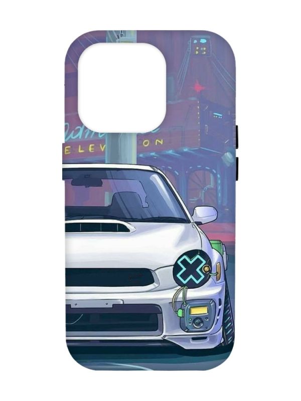 Матовий чохол з чорними боками на Apple iPhone 14 Pro Max :: Авто аніме (принт 239)