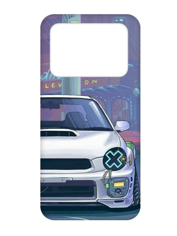 Матовий чохол з чорними боками на Xiaomi Poco X4 Pro 5G :: Авто аніме (принт 239)
