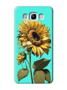 Матовий бірюзовий чохол на Samsung Galaxy J7(2016) J710 :: Соняшник (принт 274)