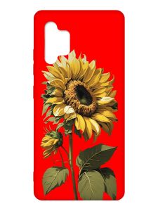 Матовий червоний чохол на Samsung Galaxy A32 :: Соняшник (принт 274)