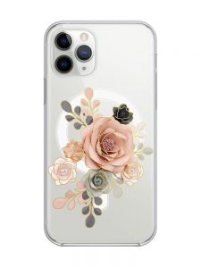 Магнітний чохол на iPhone 11 Pro Max із підтримкою MagSafe :: Троянди (принт 275)