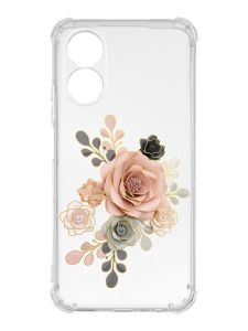 Чохол із потовщеними кутами на Oppo A17 :: Троянди (принт 275)