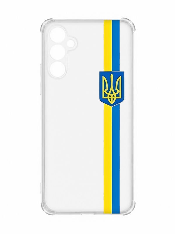 Чохол із потовщеними кутами на Samsung Galaxy A54 5G/A546 :: Стрічка Україна (патріотичний принт 253)