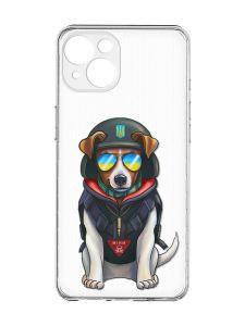 Прозорий чохол із захистом камер на iPhone 15 :: Патрон (принт 4)