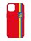 Матовий червоний чохол на Apple iPhone 14 :: Стрічка Україна (патріотичний принт 253)