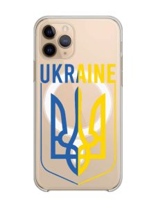 Магнітний чохол на iPhone 11 Pro із підтримкою MagSafe :: Тризуб (патріотичний принт 254)