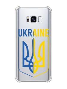 Чохол з потовщеними кутами на Samsung Galaxy S8 :: Тризуб (патріотичний принт 254)