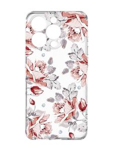Прозорий чохол із захистом камери на iPhone 15 Pro Max :: Фон Троянди (принт 273)