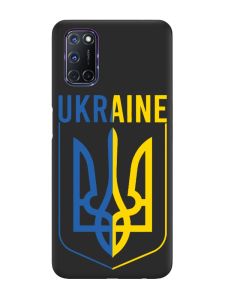 Матовий чорний чохол на Oppo A52/A72/A92 :: Тризуб (патріотичний принт 254)