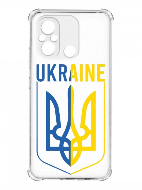 Чохол з потовщеними кутами на Xiaomi Redmi 12C :: Тризуб (патріотичний принт 254)