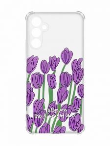 Чохол з потовщеними кутами на Samsung Galaxy A34 5G :: Тюльпани (принт 265)