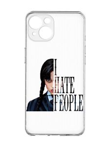 Прозорий чохол із захистом камер на iPhone 15 :: Добра дівчинка (принт 215)