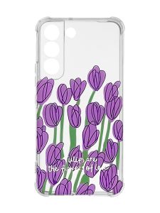 Чохол із потовщеними кутами на Samsung Galaxy S22 :: Тюльпани (принт 265)