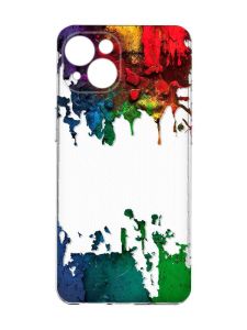 Прозорий чохол із захистом камер на iPhone 15 :: Фарби (принт 249)