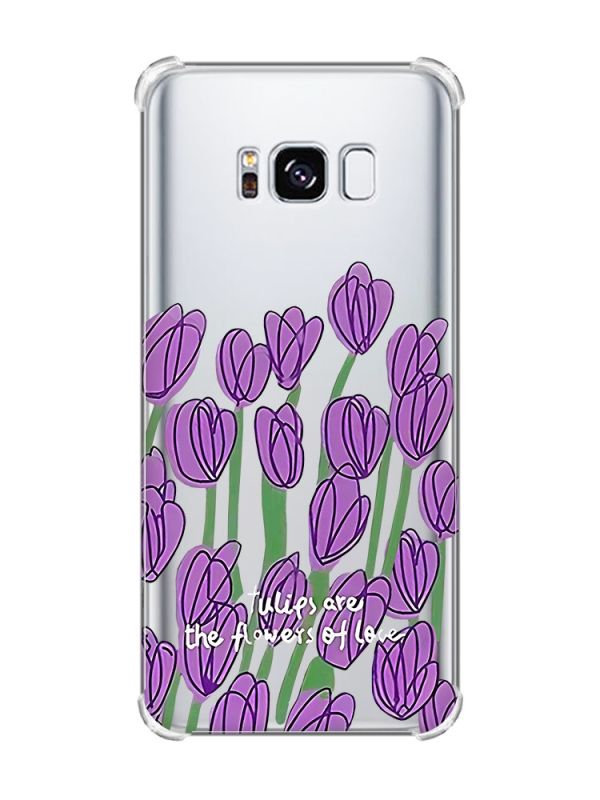 Чохол з потовщеними кутами на Samsung Galaxy S8 :: Тюльпани (принт 265)