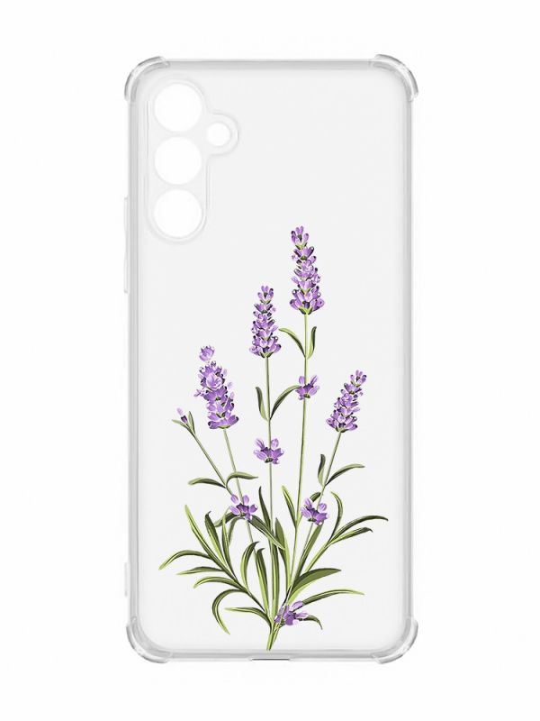 Чохол із потовщеними кутами на Samsung Galaxy A54 5G/A546 :: Гілочки лаванди (принт 266)