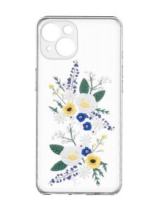 Прозорий чохол із захистом камер на iPhone 15 :: Квіти. Акварель (принт 271)