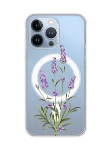 Магнітний чохол на iPhone 13 Pro (6.1) із підтримкою MagSafe :: Гілочки лаванди (принт 266)