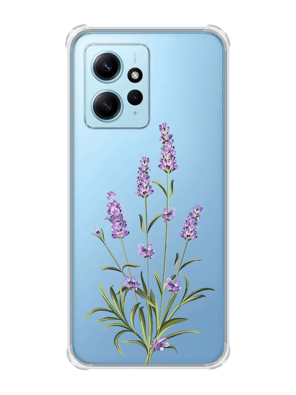 Чохол з потовщеними кутами на Xiaomi Redmi Note 12 4G :: Гілочки лаванди (принт 266)