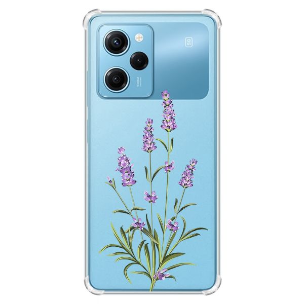 Чохол з потовщеними кутами на Xiaomi Redmi Note 12 Pro Speed 5G :: Гілочки лаванди (принт 266)