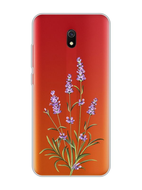 Прозорий чохол на Xiaomi Redmi 8A :: Гілочки лаванди (принт 266)