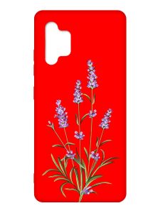 Матовий червоний чохол на Samsung Galaxy A32 :: Гілочки лаванди (принт 266)