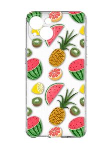Прозорий чохол із захистом камер на iPhone 15 :: Фруктовий мікс (принт 347)