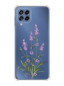 Чохол з потовщеними кутами на Samsung Galaxy M53 (M536) 5G :: Гілочки лаванди (принт 266)