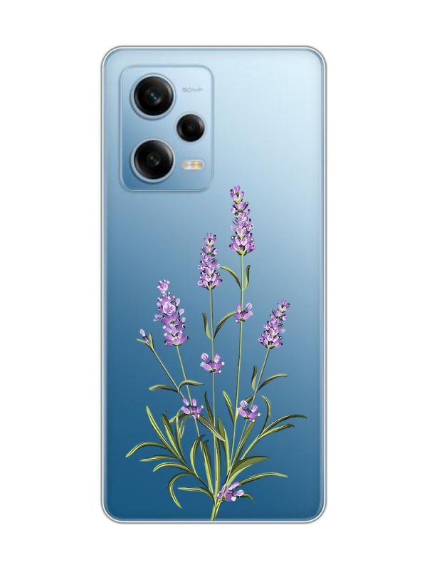 Прозорий чохол на Xiaomi Redmi Note 12 5G :: Гілочки лаванди (принт 266)