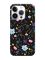 Матовий чорний чохол на Apple iPhone 14 Pro :: Квітковий фон (принт 267)
