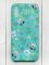 Матовий бірюзовий чохол на Xiaomi Redmi 9А :: Квітковий фон (принт 267)