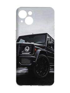 Чохол із захистом камер на iPhone 15 :: Авто чорне (принт 234)