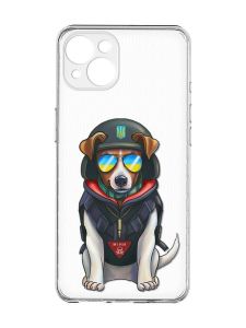 Прозорий чохол із захистом камер на iPhone 15 Plus :: Патрон (принт 4)