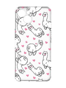 Прозорий чохол із захистом камер на iPhone 15 Plus :: Лами (принт 95)