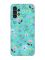 Матовий бірюзовий чохол на Samsung Galaxy A13 4G :: Квітковий фон (принт 267)