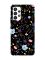 Матовий чорний чохол на Samsung Galaxy A53 4G/5G :: Квітковий фон (принт 267)