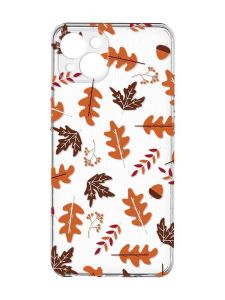 Прозорий чохол із захистом камер на iPhone 15 Plus :: Осінь (принт 107)
