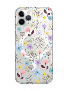 Магнітний чохол на iPhone 11 Pro Max із підтримкою MagSafe :: Квітковий фон (принт 267)