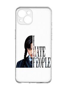 Прозорий чохол із захистом камер на iPhone 15 Plus :: Добра дівчинка (принт 215)