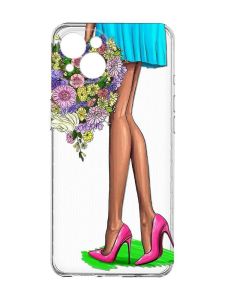 Прозорий чохол із захистом камер на iPhone 15 Plus :: Квітковий настрій (принт 226)