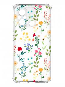 Чохол з потовщеними кутами на Xiaomi Redmi 12C :: Квітковий фон (принт 269)