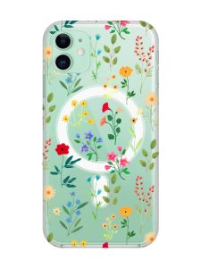 Магнітний чохол на iPhone 11 із підтримкою MagSafe :: Квітковий фон (принт 269)