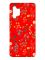 Матовий червоний чохол на Samsung Galaxy A32 :: Квітковий фон (принт 269)