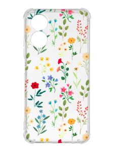 Чохол із потовщеними кутами на Oppo A17 :: Квітковий фон (принт 269)
