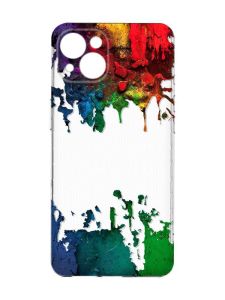 Прозорий чохол із захистом камер на iPhone 15 Plus :: Фарби (принт 249)