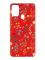 Матовий червоний чохол на Samsung Galaxy M30s/M21 :: Квітковий фон (принт 269)
