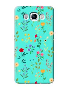 Матовий бірюзовий чохол на Samsung Galaxy J7(2016) J710 :: Квітковий фон (принт 269)