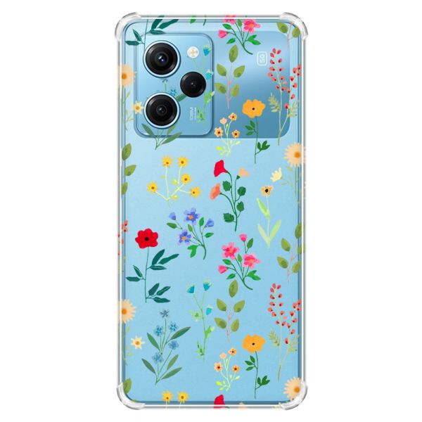 Чохол з потовщеними кутами на Xiaomi Redmi Note 12 Pro Speed 5G :: Квітковий фон (принт 269)