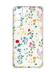 Чохол із потовщеними кутами на Samsung Galaxy S22 :: Квітковий фон (принт 269)