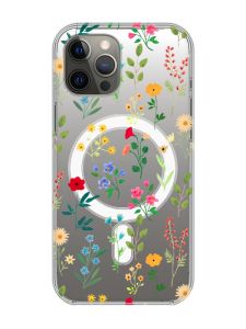 Магнітний чохол на iPhone 12 Pro Max із підтримкою MagSafe :: Квітковий фон (принт 269)